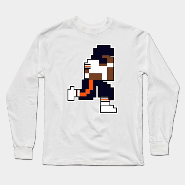 Tecmo Bowl CHI - 8-bit Chicago Long Sleeve T-Shirt by jackandcharlie